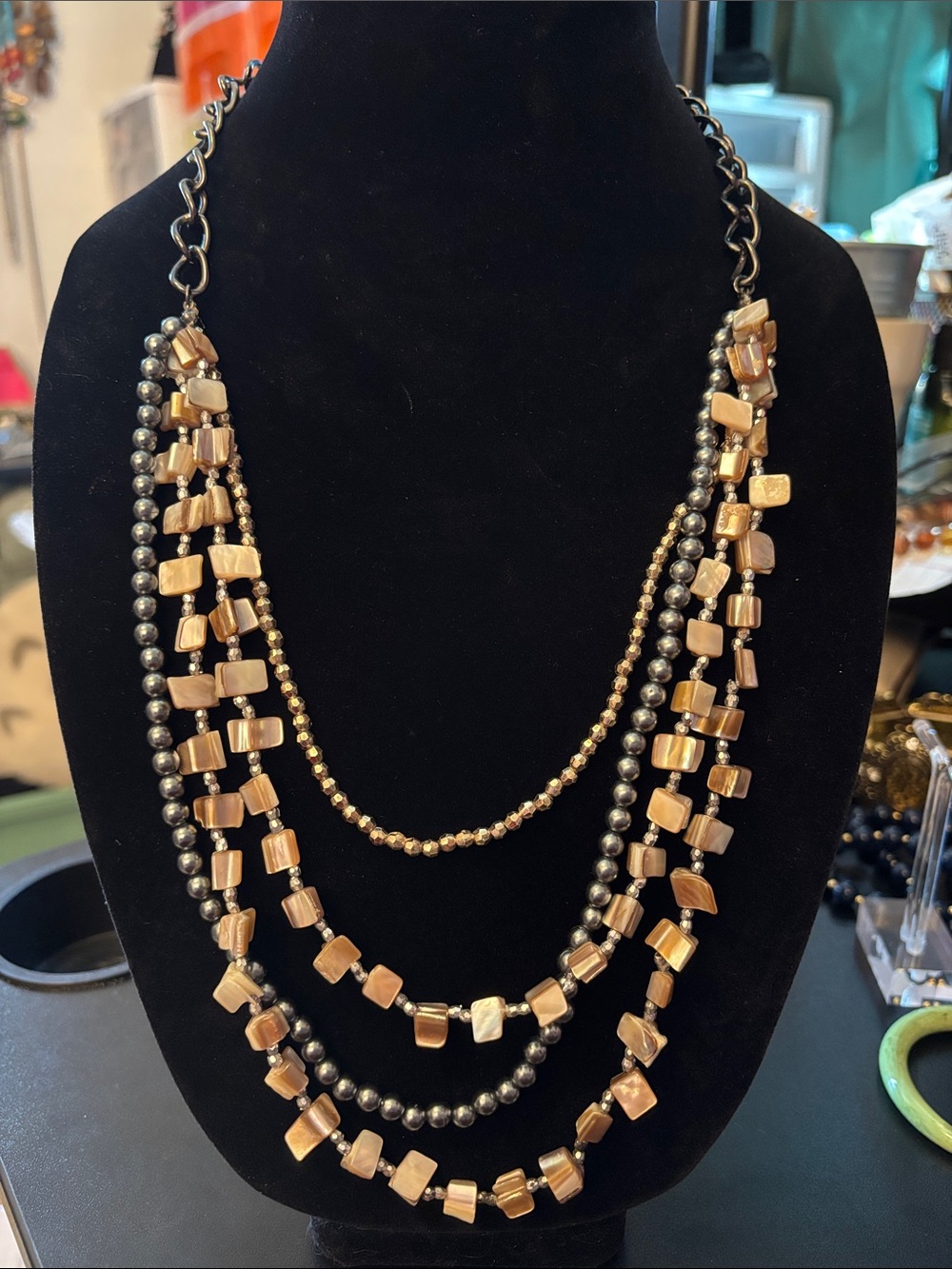Multi-Strand Beaded Women’s Necklace